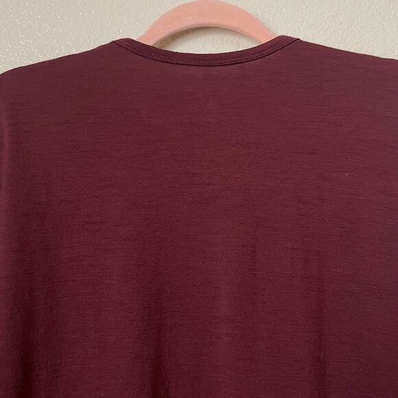 Segments Top Womens Large Red Purple Merino Wool Base Layer Knit Outdoor Hiking - Picture 8 of 11